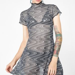 Dolls Kill Hpnotize Mesh Dress
